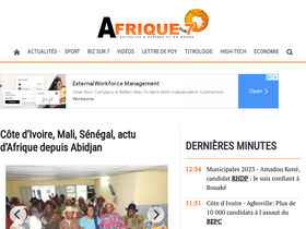 'afrique-sur7.ci' screenshot