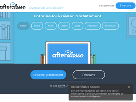 'afterclasse.fr' screenshot