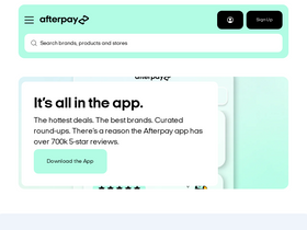 'afterpay.com' screenshot
