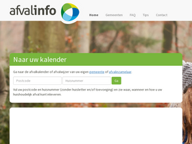 'afvalinfo.nl' screenshot