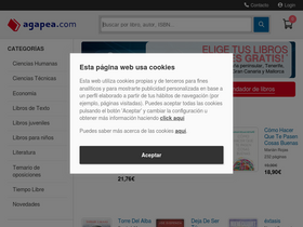 'agapea.com' screenshot