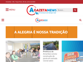 'agazetanews.com.br' screenshot