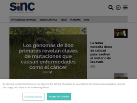 'agenciasinc.es' screenshot