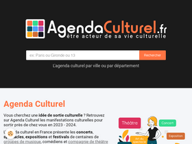 'agendaculturel.fr' screenshot