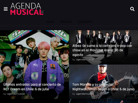 'agendamusical.cl' screenshot