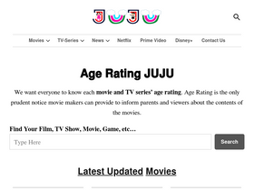 'ageratingjuju.com' screenshot
