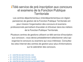 'agirhe-concours.fr' screenshot