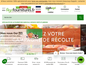 'agrifournitures.fr' screenshot