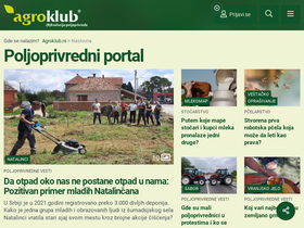 'agroklub.rs' screenshot