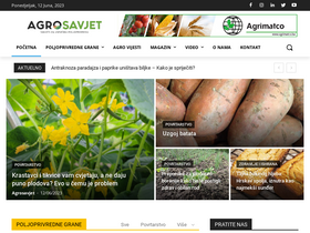 'agrosavjet.com' screenshot