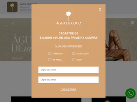 'aguadecoco.com.br' screenshot