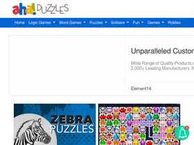 'ahapuzzles.com' screenshot