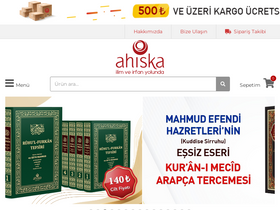 'ahiskayayinevi.com' screenshot