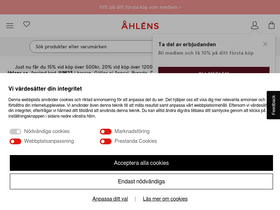 'ahlens.se' screenshot