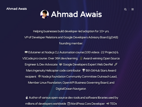 'ahmadawais.com' screenshot