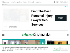 'ahoragranada.com' screenshot