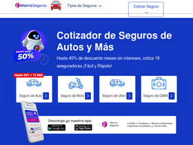 'ahorraseguros.mx' screenshot