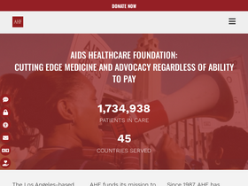 'aidshealth.org' screenshot