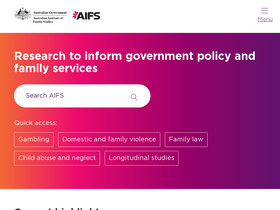 'aifs.gov.au' screenshot