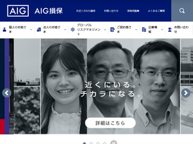 'aig.co.jp' screenshot