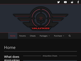 'aimjunkies.com' screenshot