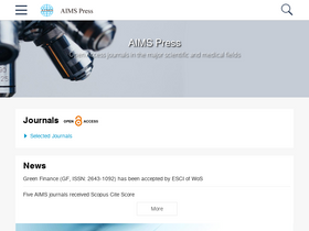 'aimspress.com' screenshot