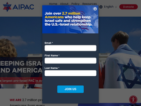 'aipac.org' screenshot