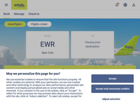 'airbaltic.com' screenshot