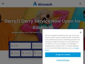 'aircoach.ie' screenshot