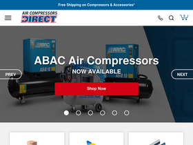 'aircompressorsdirect.com' screenshot