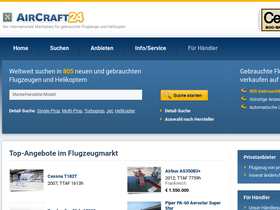 'aircraft24.de' screenshot
