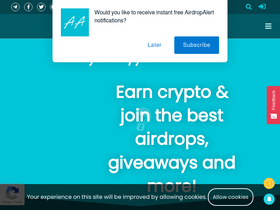 'airdropalert.com' screenshot