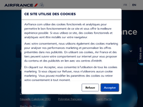 'airfrance.com' screenshot
