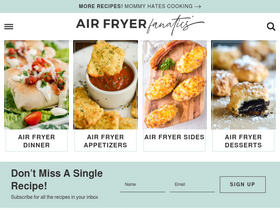 'airfryerfanatics.com' screenshot