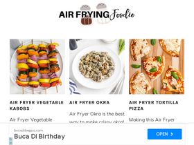 'airfryingfoodie.com' screenshot