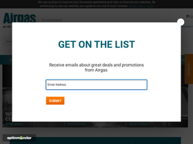 'airgas.com' screenshot