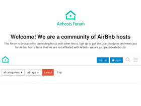 'airhostsforum.com' screenshot