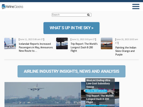'airlinegeeks.com' screenshot