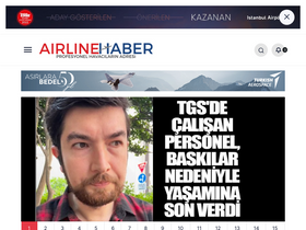 'airlinehaber.com' screenshot