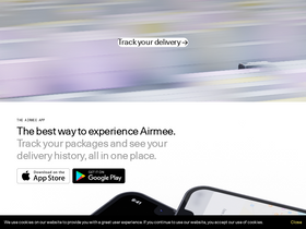 'airmee.com' screenshot