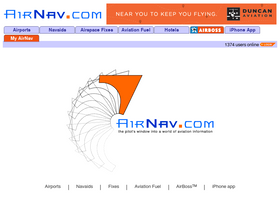 'airnav.com' screenshot