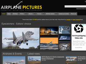'airplane-pictures.net' screenshot