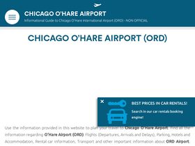 'airport-ohare.com' screenshot