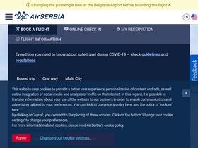 'airserbia.com' screenshot