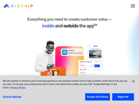'airship.com' screenshot