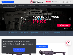 'airsoft-entrepot.fr' screenshot