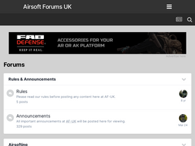 'airsoft-forums.uk' screenshot