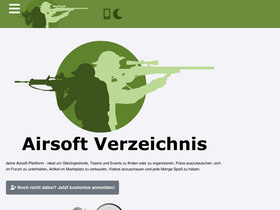 'airsoft-verzeichnis.de' screenshot