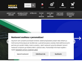 'airsoftmorava.cz' screenshot