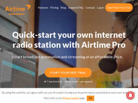 'airtime.pro' screenshot